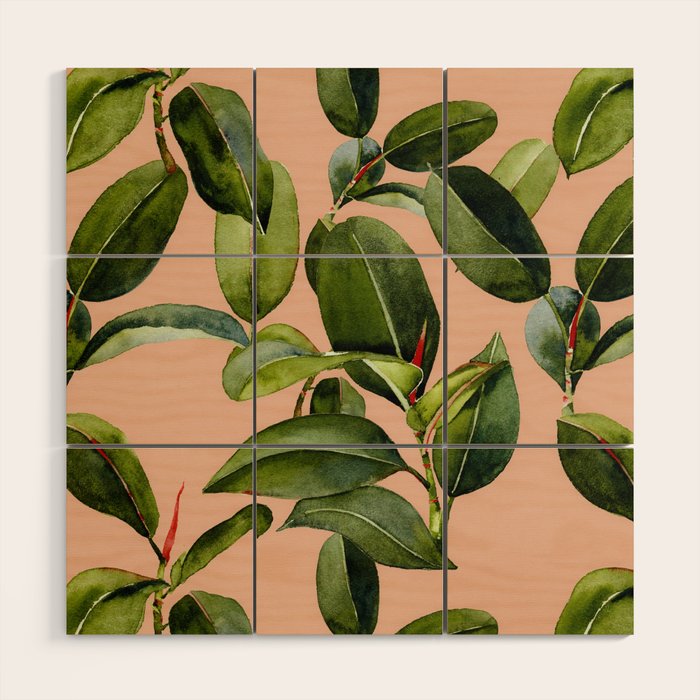 Botanical Collection 01 Wood Wall Art Gallery Image 1