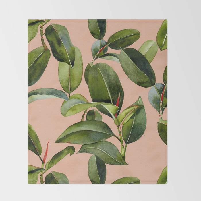 Botanical Collection 01 Throw Blanket Gallery Image 2