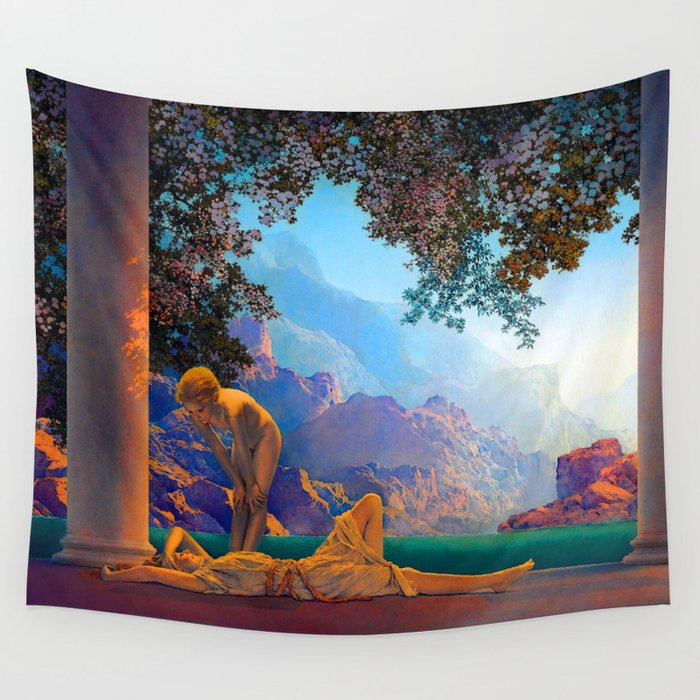 Maxfield Parrish Daybreak 1922 Wall Tapestry Gallery Image 4