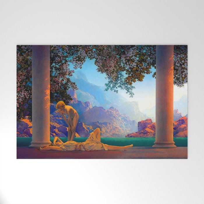 Maxfield Parrish Daybreak 1922 Welcome Mat Gallery Image 1