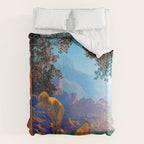 Maxfield Parrish Daybreak 1922 Duvet Cover Gallery Image 6
