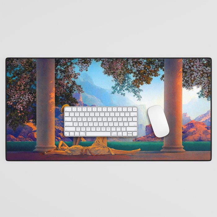 Maxfield Parrish Daybreak 1922 Desk Mat Gallery Image 1