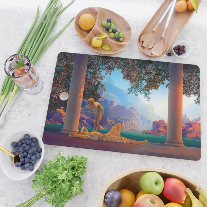 Maxfield Parrish Daybreak 1922 Cutting Board Gallery Image 2