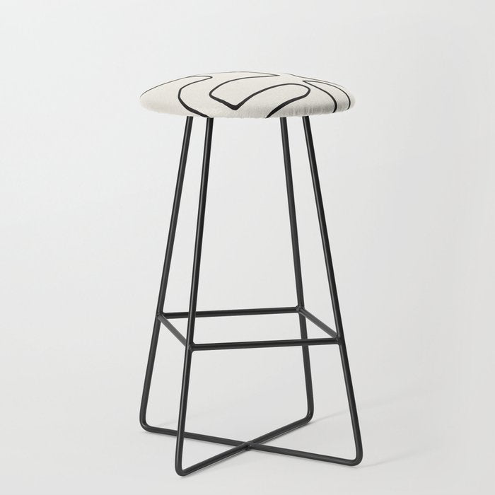 Abstract line art 15 Stool Gallery Image 1