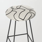 Abstract line art 15 Stool Gallery Image 2