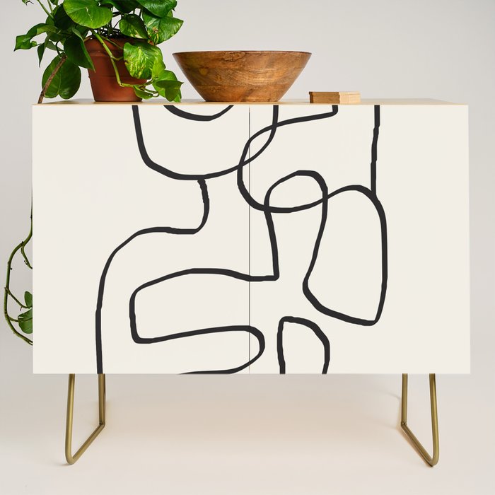 Abstract line art 15 Credenza Gallery Image 1