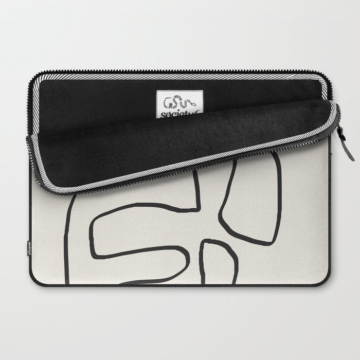 Abstract line art 15 Laptop Sleeve Gallery Image 2