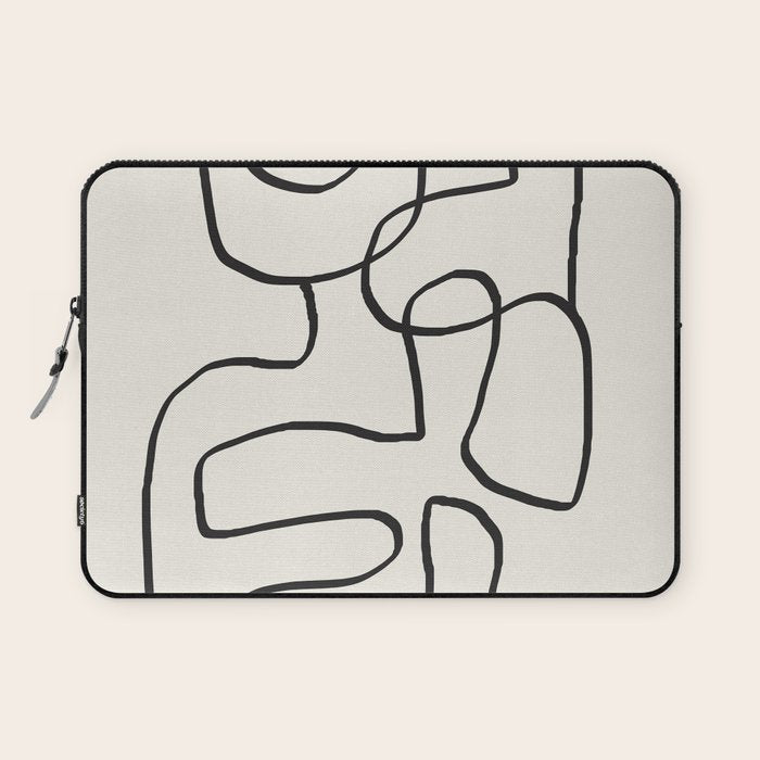 Abstract line art 15 Laptop Sleeve Gallery Image 1