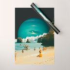 Space Beach Wrapping Paper Gallery Image 1