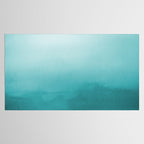 Best Seller Aqua Teal Turquoise Watercolor Ombre Gradient Blend Abstract Art - Aquarium SW 6767 Tablecloth Gallery Image 2