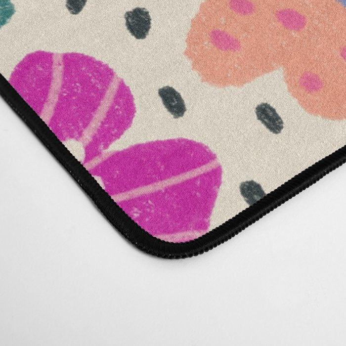 Summer Floral Pattern Desk Mat Gallery Image 4