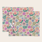 Summer Floral Pattern Placemat Gallery Image 1