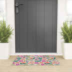 Summer Floral Pattern Welcome Mat Gallery Image 3