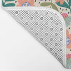 Summer Floral Pattern Bath Mat Gallery Image 2