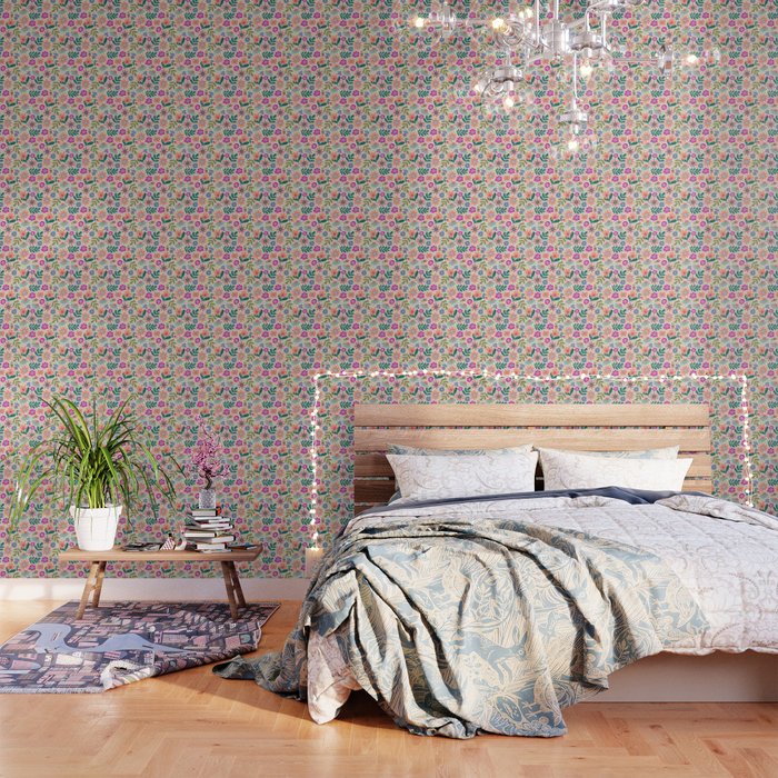 Summer Floral Pattern Wallpaper Gallery Image 3