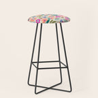 Summer Floral Pattern Stool Gallery Image 1