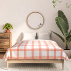 Red geometric plaid gingham pattern Comforter Gallery Image 3