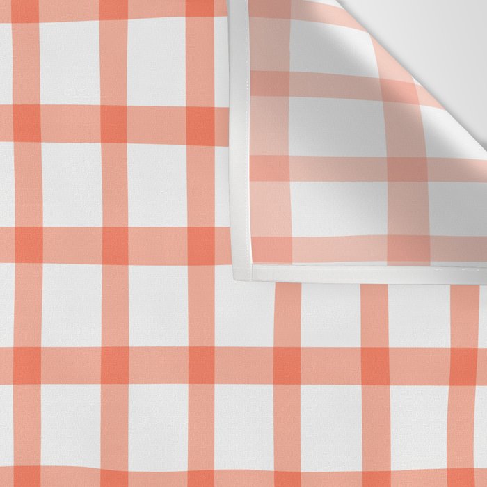 Red geometric plaid gingham pattern Wall Tapestry Gallery Image 3