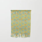 Winter & Woodsy Pine Trees in Yellow & Blue Wall Hanging Gallery Image 1