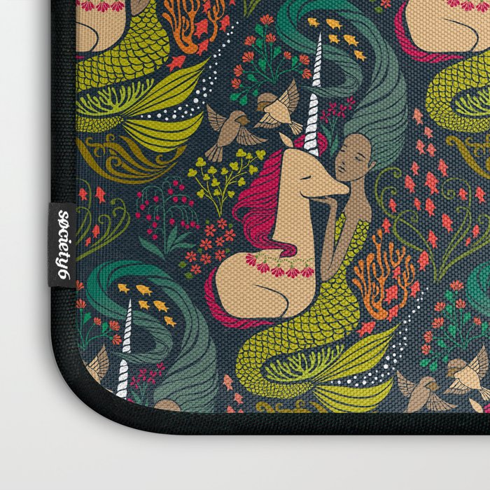 The Mermaid and the Unicorn Laptop Sleeve Gallery Image 3
