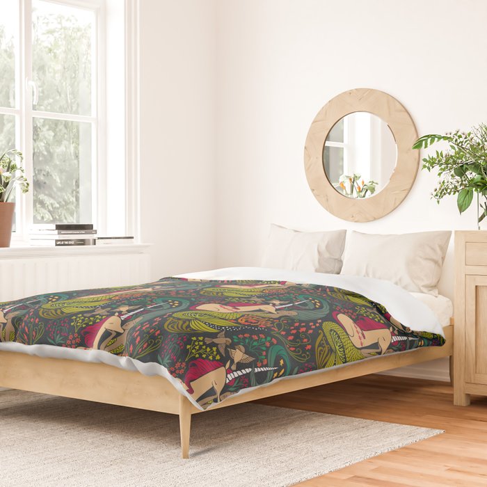 The Mermaid and the Unicorn Duvet Cover Gallery Image 2