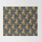 The Mermaid and the Unicorn Throw Blanket Gallery Image 2