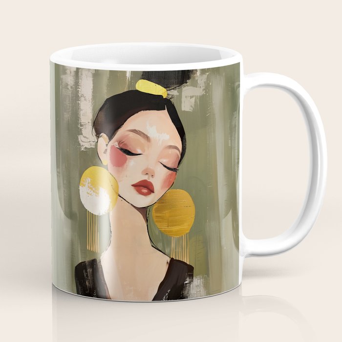 Golden Silence Modern Muse Coffee Mug Gallery Image 1