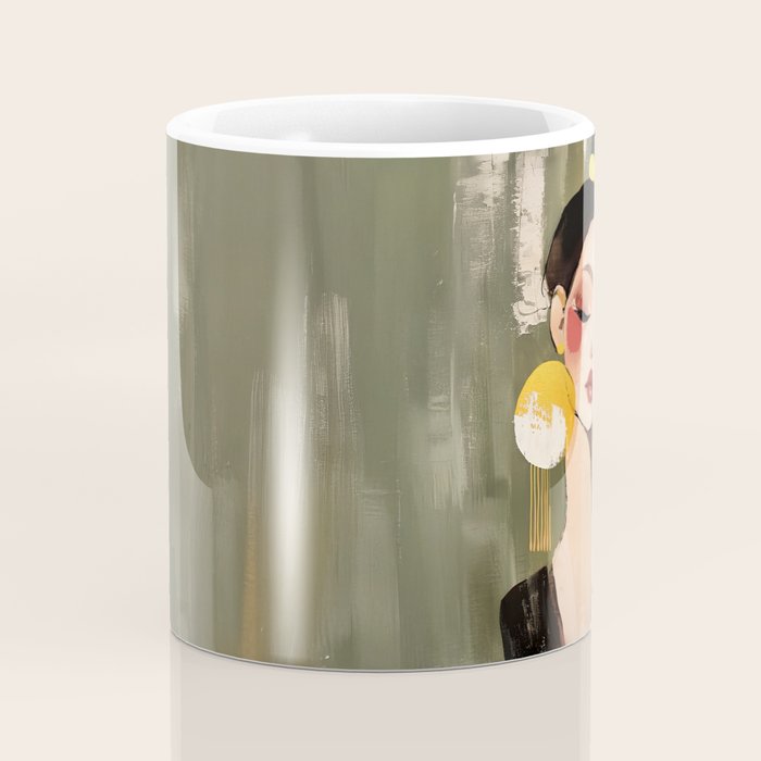 Golden Silence Modern Muse Coffee Mug Gallery Image 4