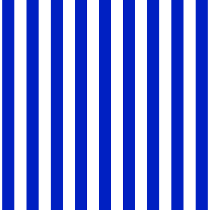 Cobalt Blue and White Vertical Deck Chair Stripe Coffee Mug Gallery Image 2