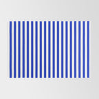 Cobalt Blue and White Vertical Deck Chair Stripe Rug Gallery Image 2