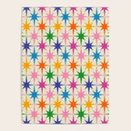 Atomic Stars Colorful Mid Century Modern Starburst Pattern Poster Gallery Image 4