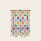 Atomic Stars Colorful Mid Century Modern Starburst Pattern Wall Hanging Gallery Image 1