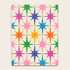 Atomic Stars Colorful Mid Century Modern Starburst Pattern Notebook Gallery Image 4