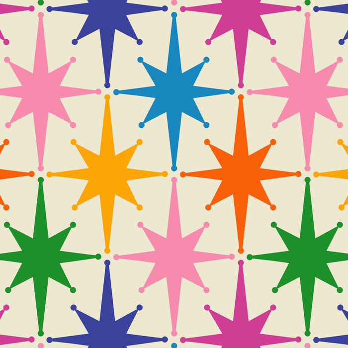 Atomic Stars Colorful Mid Century Modern Starburst Pattern Coffee Mug Gallery Image 2