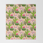 Cactus fiesta Throw Blanket Gallery Image 2
