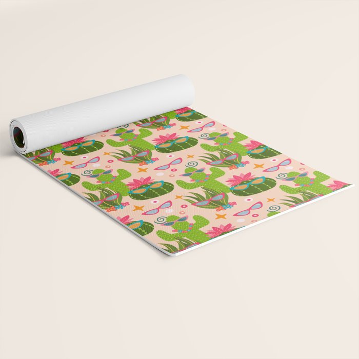 Cactus fiesta Yoga Mat Gallery Image 2
