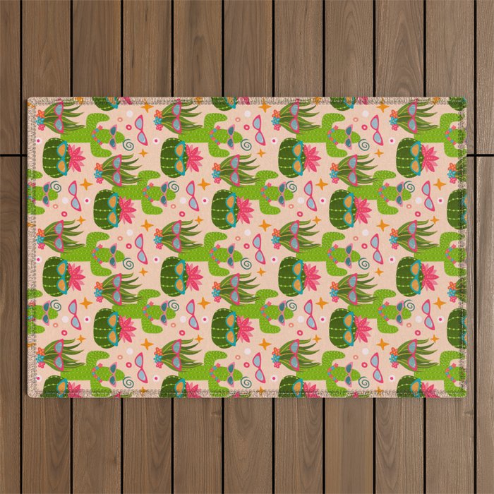 Cactus fiesta Outdoor Rug Gallery Image 1