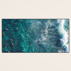 Surfing in the Ocean 2 Desk Mat Gallery Image 3