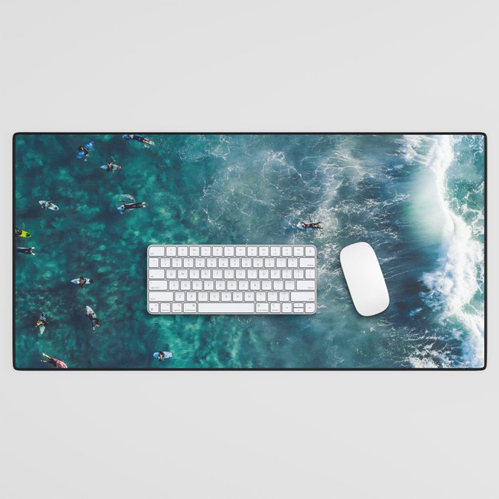 Surfing in the Ocean 2 Desk Mat Gallery Image 1