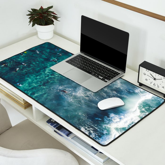 Surfing in the Ocean 2 Desk Mat Gallery Image 2