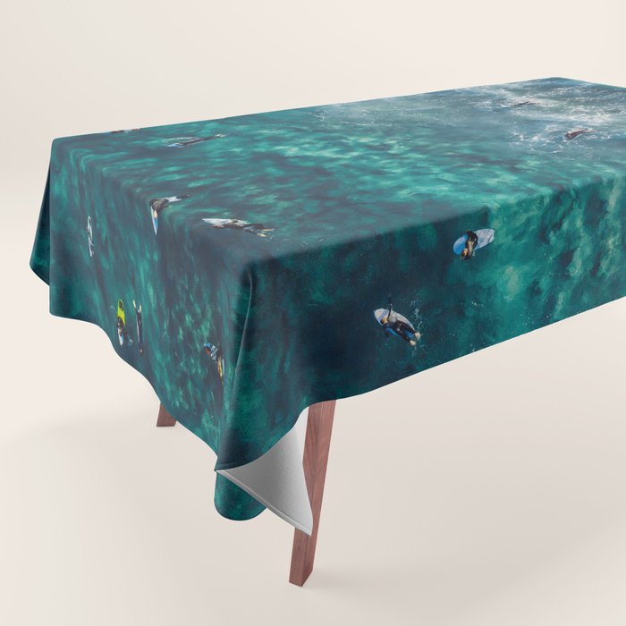 Surfing in the Ocean 2 Tablecloth Gallery Image 1