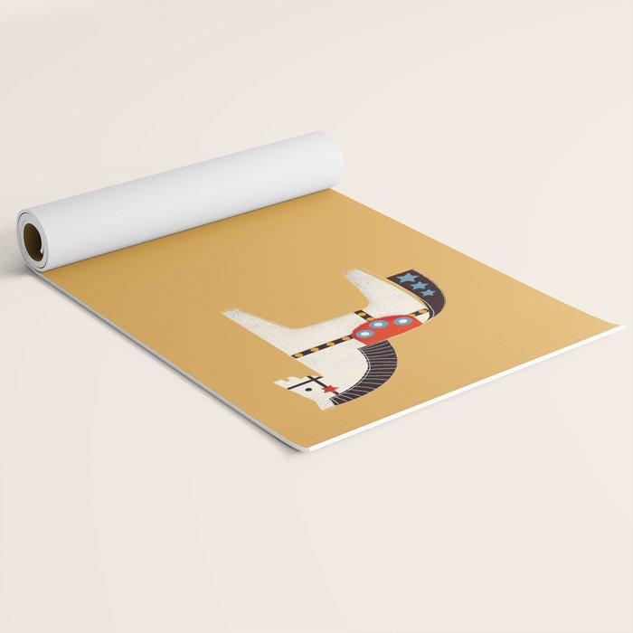 Festive Pony - illustration Yoga Mat Gallery Image 2