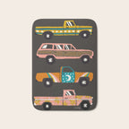 Retro Roads - Charcoal Bath Mat Gallery Image 1