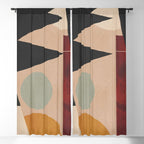 Abstract Geometric Shapes 168 Window Curtain Gallery Image 5