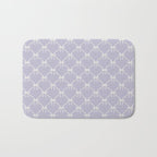 Bows & Ribbons Pattern XXXIV Pastel Lavender Purple  Bath Mat Gallery Image 1
