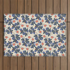 Fig branch still life Outdoor Rug Gallery Image 1