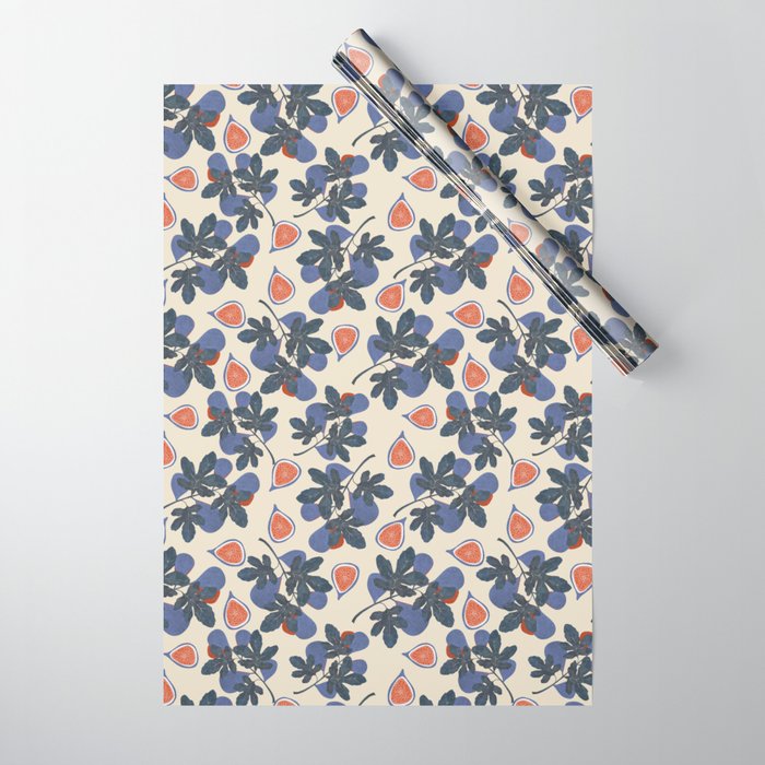 Fig branch still life Wrapping Paper Gallery Image 1
