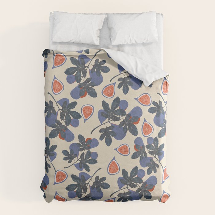Fig branch still life Duvet Cover Gallery Image 6