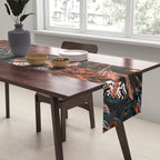 Autumn Winter Flowers V Table Runner Gallery Image 2