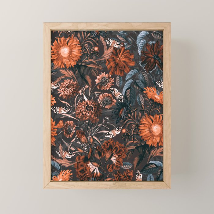 Autumn Winter Flowers V Mini Art Print Gallery Image 1